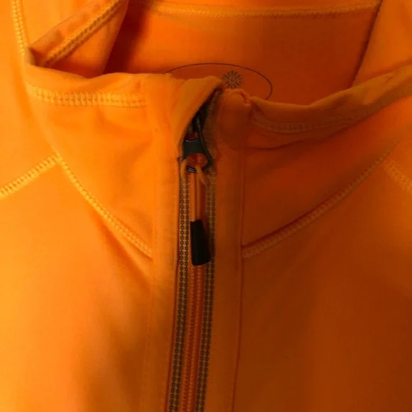 Tangerine Women's Bright Orange Zip-up Jacket Size XL - Picture 4 of 10